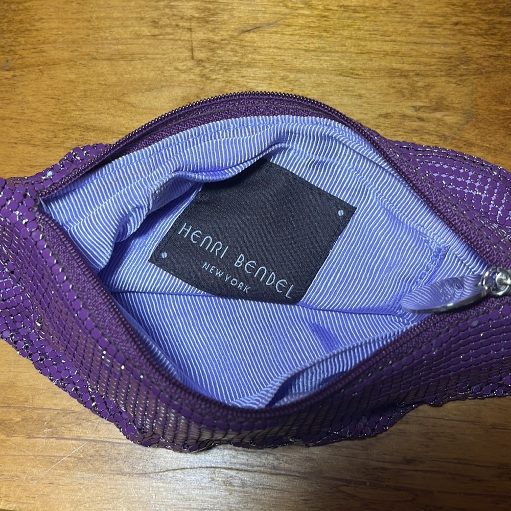 Henri Bendel RARE Vintage Shiny Mesh Clutch Bag - Picture 6 of 7
